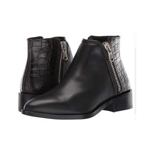 Steven by Steven Madden Black Leather Chelsea Boot